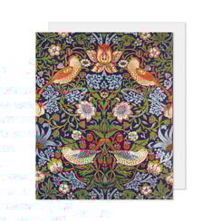William Morris Strawberry Thief greeting card
