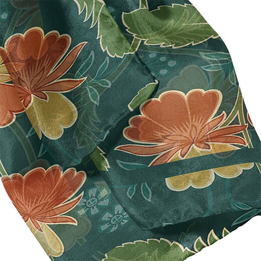 Steiner & Co florals silk scarf