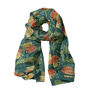 Steiner & Co florals silk scarf