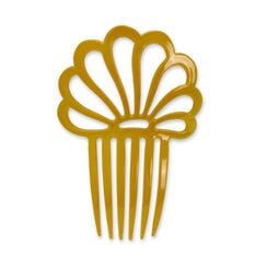 Yellow Art Deco hairslide