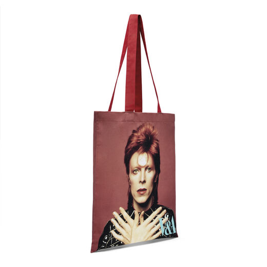 David Bowie Ziggy Stardust portrait tote bag