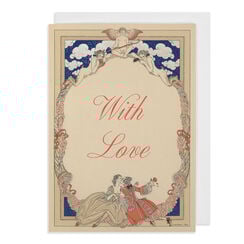 With Love by George Barbier greeting card