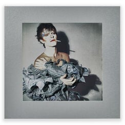 David Bowie Scary Monsters colour portrait exclusive titanium print by Brian Duffy