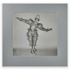 David Bowie Monochrome Scary Monsters Pierrot exclusive titanium print by Brian Duffy