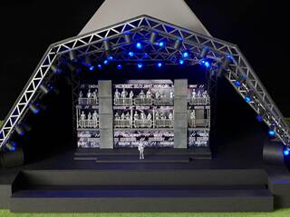 set model for Stormzy's headliner set at Glastonbury Festival 2019