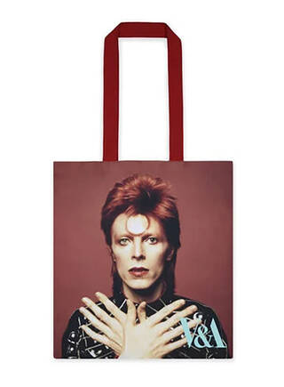 David Bowie Ziggy Stardust portrait tote bag