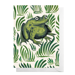 William De Morgan frog greeting card